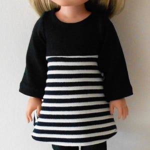 Long sleeved tunics PDF sewing pattern fits 14 1/2 dolls image 3