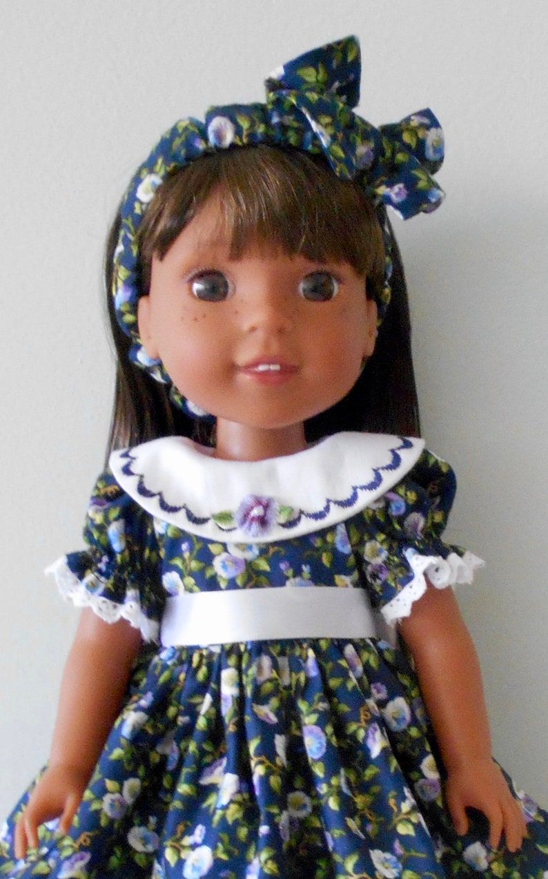 Dress and headband PDF sewing pattern for 14 1/2 dolls image 5