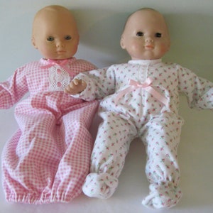 PDF Baby doll sleepwear pattern fits 15 dolls, such as Bitty Baby image 5