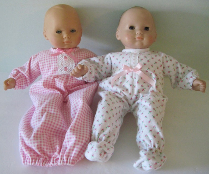 PDF Baby doll sleepwear pattern fits 15 dolls, such as Bitty Baby image 5