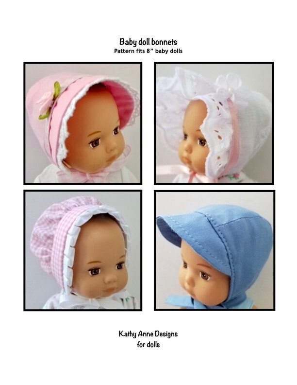 Doll bonnet best sale pattern free