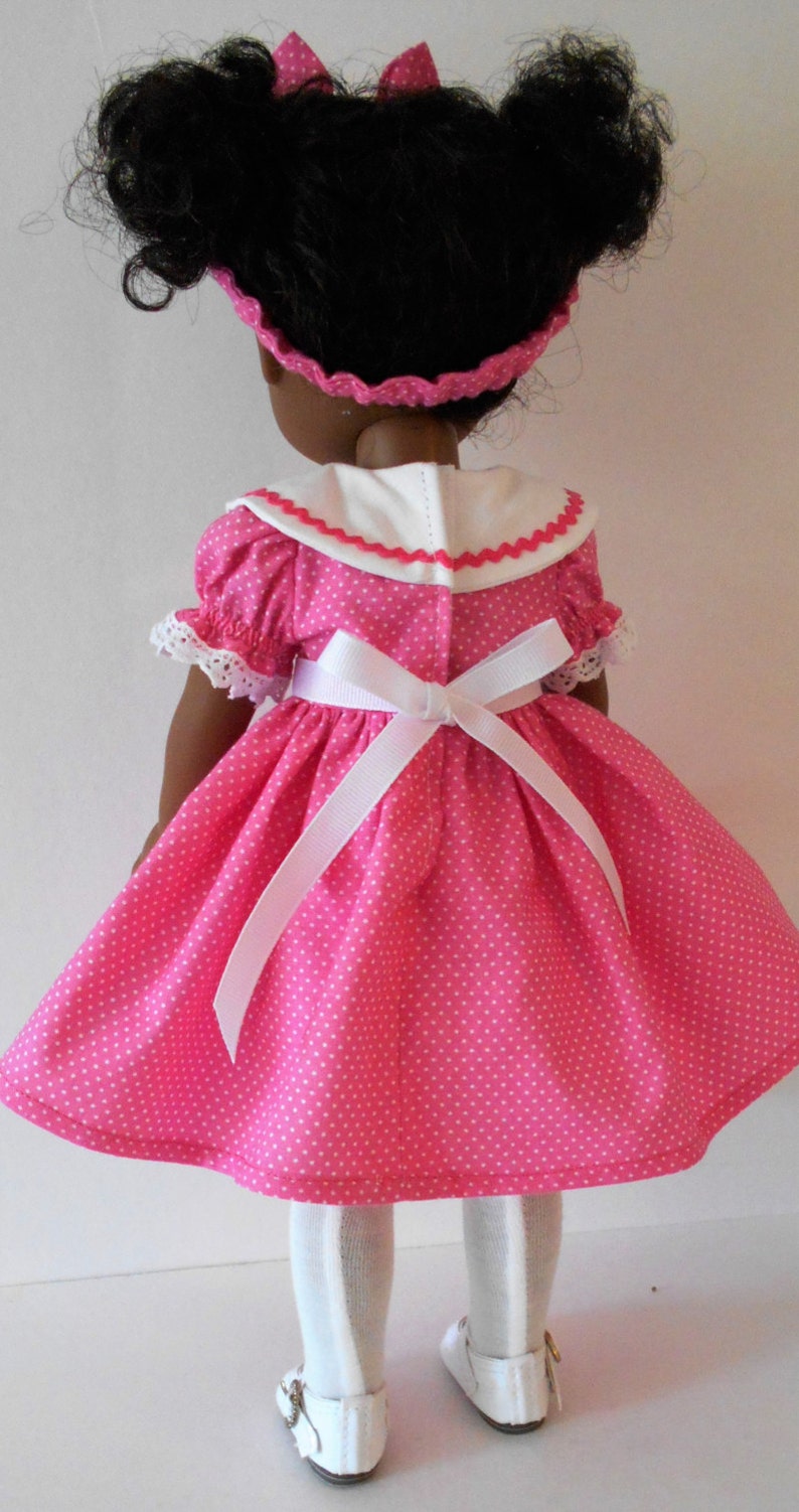 Dress and headband PDF sewing pattern for 14 1/2 dolls image 4