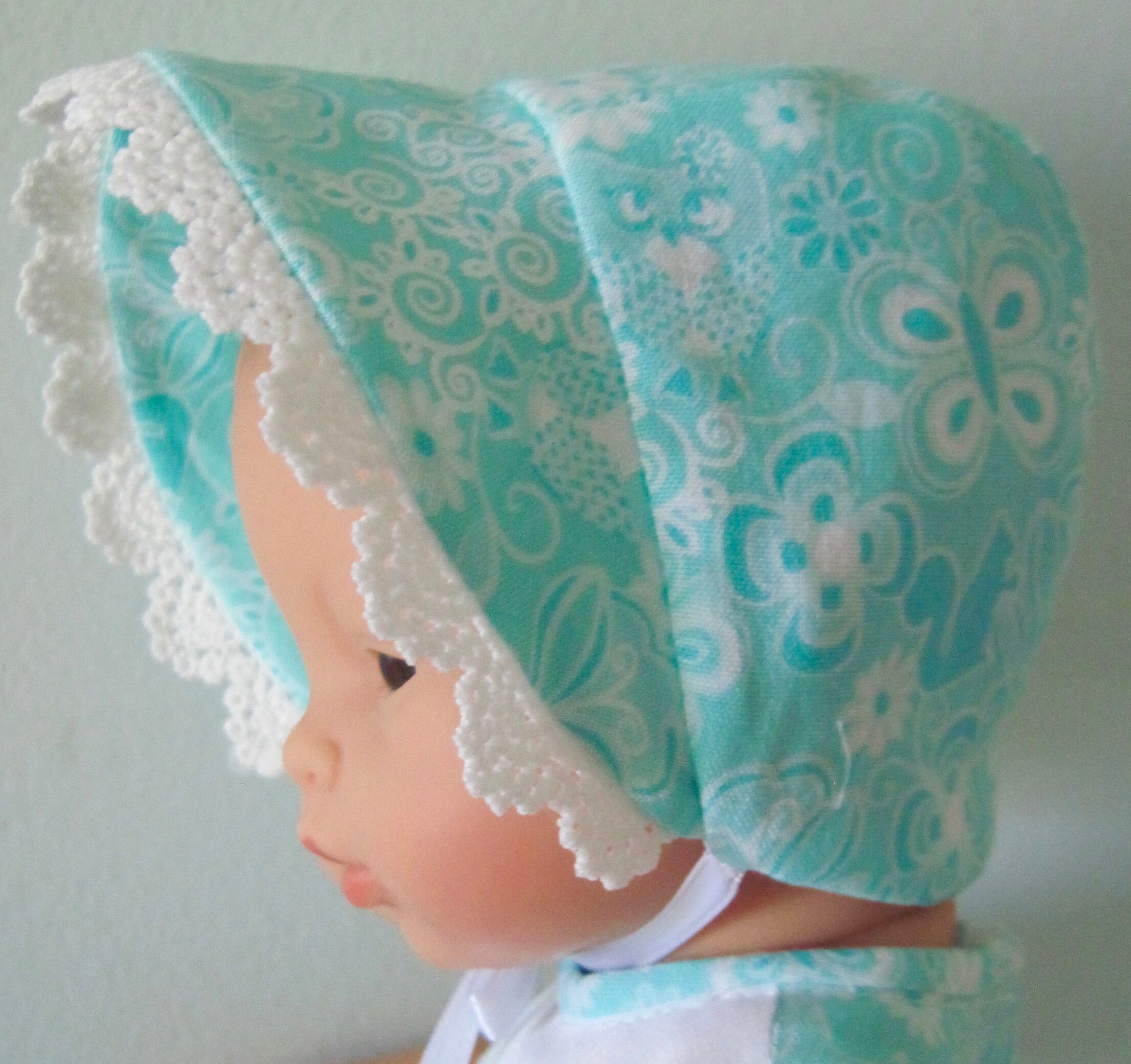 Mini Doll Bonnet Pattern PDF Dresses With Bonnet Sewing Pattern Fits 32 Cm Baby Dolls Such as ...