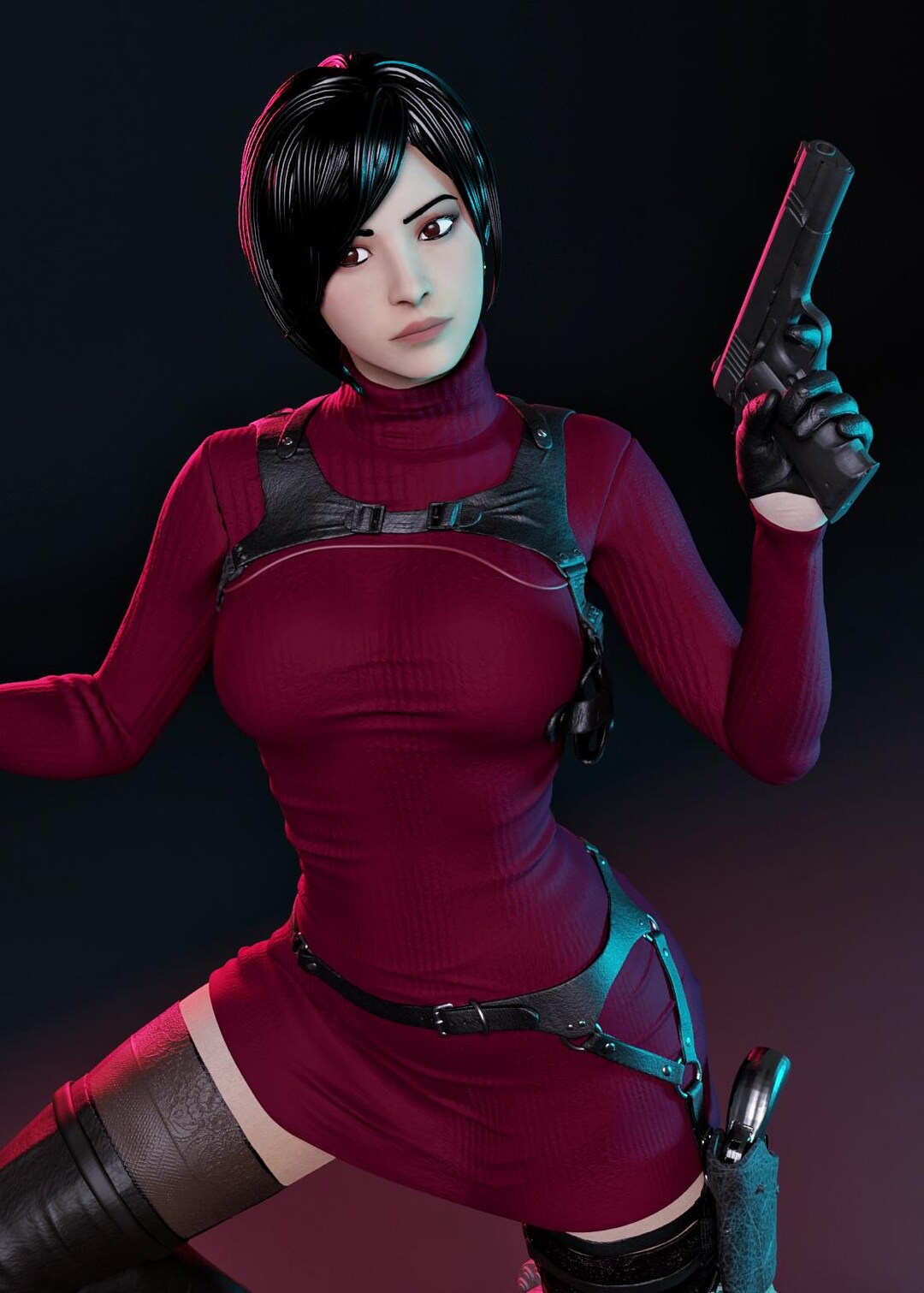 Ada Wong From Resident Evil | 3D STL File | Resin Stl File | FDM Stl ...