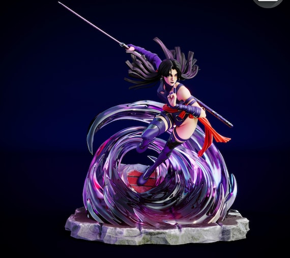 Psylocke From Marvel Rivals Figurine – 3D STL Fan Art (instant