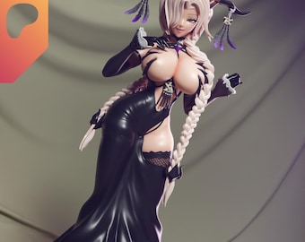 Owari From Azur Lane Figurine – 3D STL Fan Art (Instant Download)