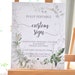 Editable Printable Greenery Custom Wedding Sign Template DIY Instant ...