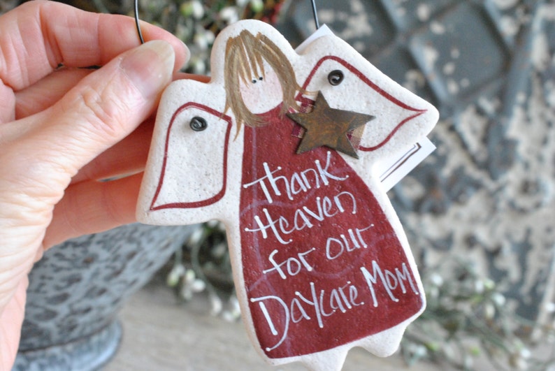 Daycare Mom Gift Babysitter Birthday Salt Dough Gift Ornament Etsy