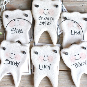 Dentist Office Tooth Ornaments Salt Dough Personalized Dental Hygienist Decoration Gift image 4