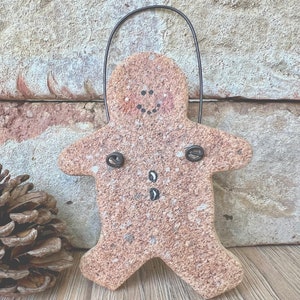 Specially Priced Classic Gingerbread Man Salt Dough Christmas Ornament image 1