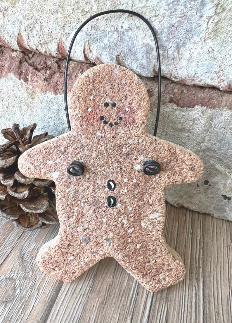 Specially Priced Classic Gingerbread Man Salt Dough Christmas Ornament image 4