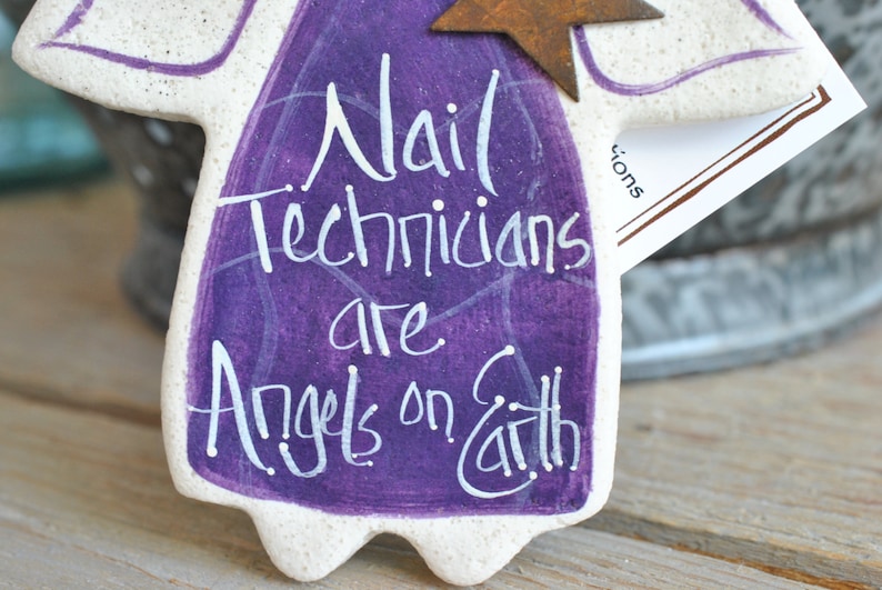 Nail Technician Birthday Christmas Gift Salt Dough Ornament / Etsy