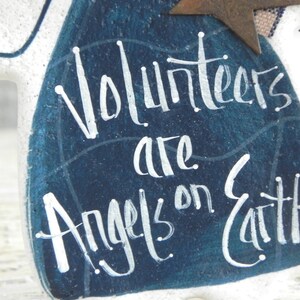 Volunteer Gift Angel Hanging Salt Dough Ornament Volunteer Appreciation Thank You Gift image 4