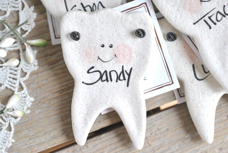 Dentist Office Tooth Ornaments Salt Dough Personalized Dental Hygienist Decoration Gift image 6