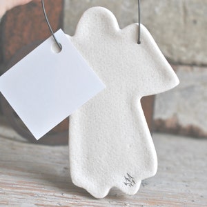 Baby Boy Godson Baptism Gift Boy Salt Dough Angel Ornament Baptism Keepsake Christening Gift image 6