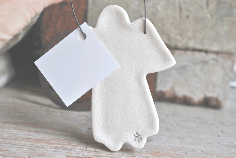 Baby Boy Godson Baptism Gift Boy Salt Dough Angel Ornament Baptism Keepsake Christening Gift image 6