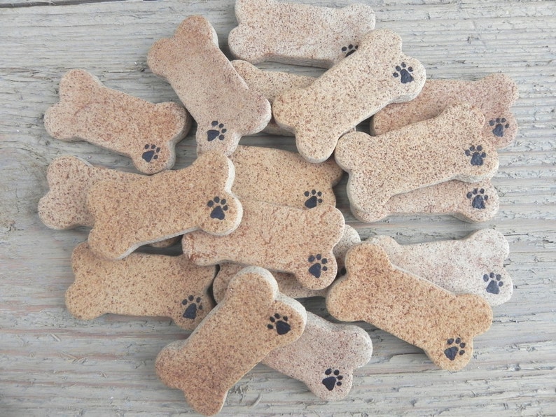 18 pcs Mini 2 Dog Bone Salt Dough Ornaments Non Edible Dog Bones image 1