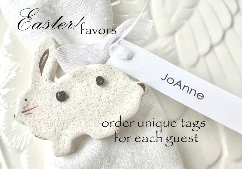 Cute Baby Bunny Baby Shower Favors Easter Napkin Rings Baby Animals Decorations Salt Dough Ornaments