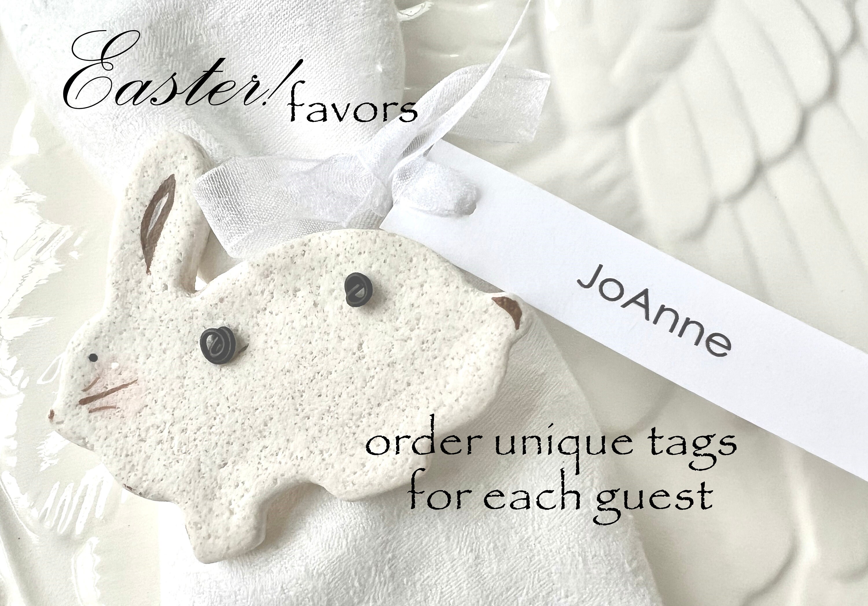 Cute Baby Bunny Baby Shower Favors Easter Napkin Rings Baby Animals Decorations Salt Dough Ornaments