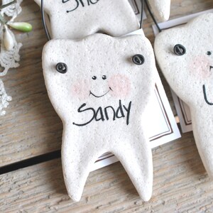 Dentist Office Tooth Ornaments Salt Dough Personalized Dental Hygienist Decoration Gift image 5