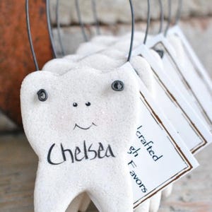 Dentist Office Tooth Ornaments Salt Dough Personalized Dental Hygienist Decoration Gift image 3