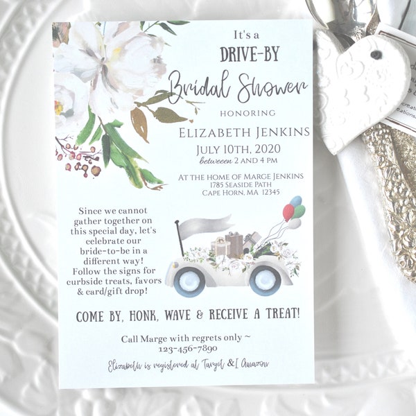 Drive by Bridal Shower Signs Etsy