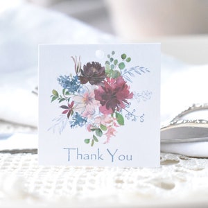 Digital Instant Download Template for 2 x2 Wedding Favor or Thank You Tags DIY Instant Download Editable Printable, Corjl A105