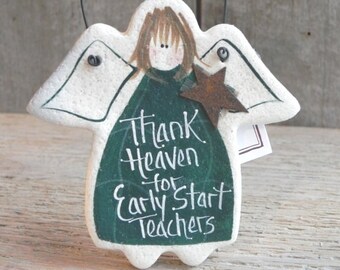 Early Start Teacher Salt Dough Ornament / Teacher Gift / Appreciation / Thank You