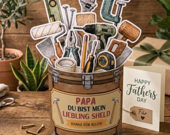 デュプロ バンドロール「バターターク」 - Vorlage zum Ausdrucken Geburtstagsgeschenk ダウンロード Druckvorlage Kleinigkeit Mitbringsel Papa & Opa