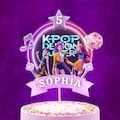 Editable Kpop Demon Hunters Cake Topper, Huntrix Kpop Birthday Toppers, Huntrix Party Decoration, Canva Template Huntrix Cake Topper