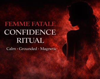 Femme Fatale Confidence Ritual • Feminine Self-Worth (PDF)