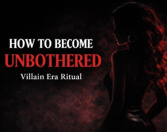 Villain Era Ritual • Emotional Detachment, Social Power (Instant Download)