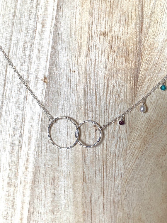 Mother's Day circle link necklace