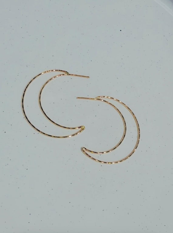 cresent moon earrings