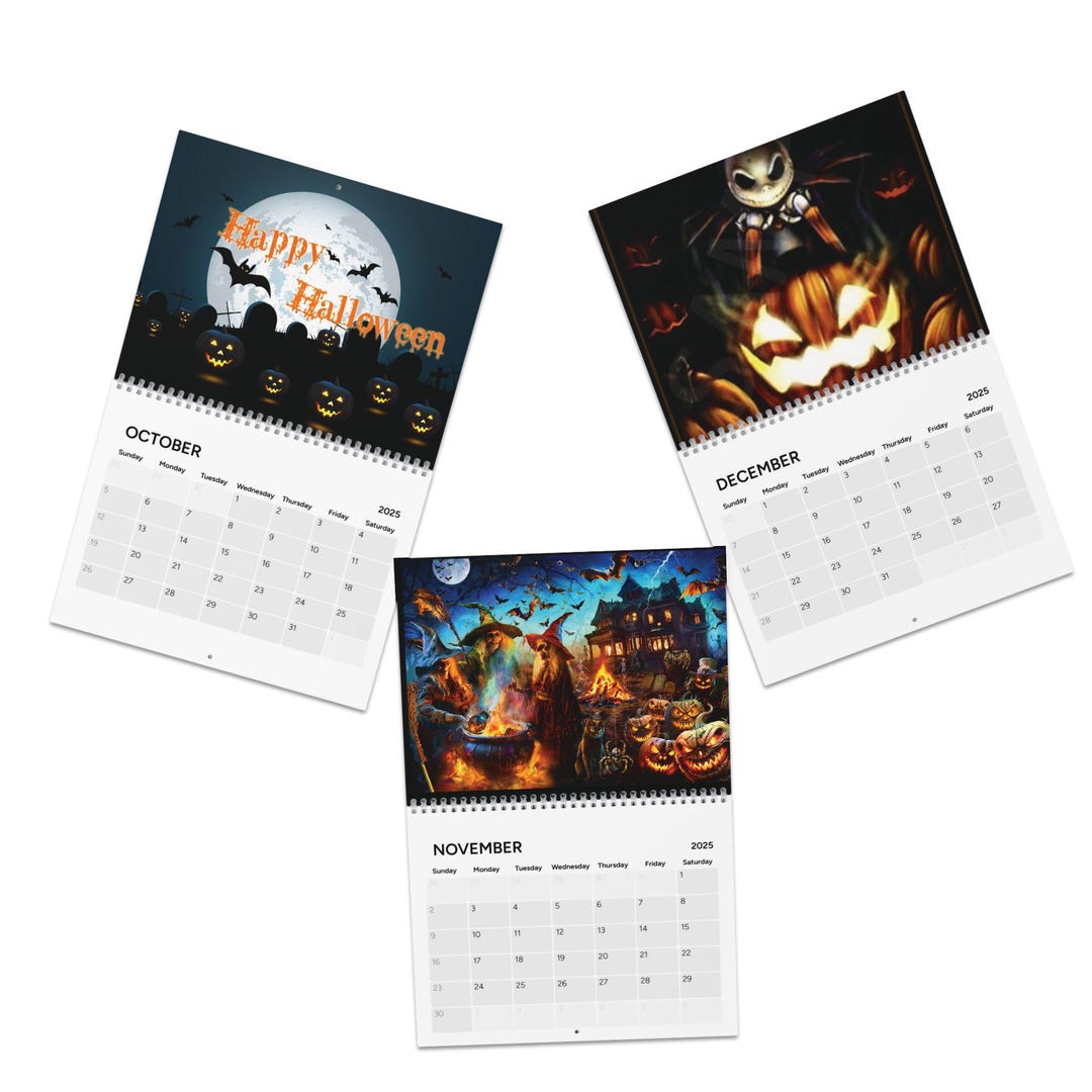 Gothic Dark Art Calendar 2025: Spooky Halloween Home Decor - Etsy Canada