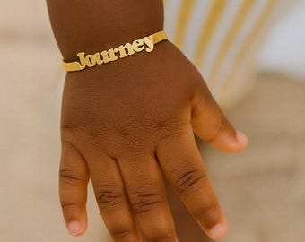 Adjustable name jewelry - free jewelry box - Personalized bracelet that lasts a lifetime Baby bracelet for children, Christmas birth gift