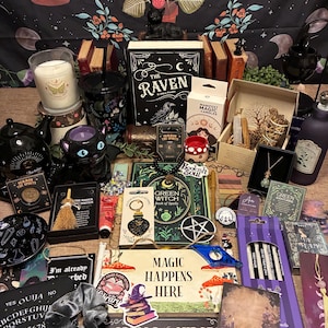Witchy Book Lover Mystery Bundle: A5 Journal, Stationery, and Luxury Bookish Gift Box Set