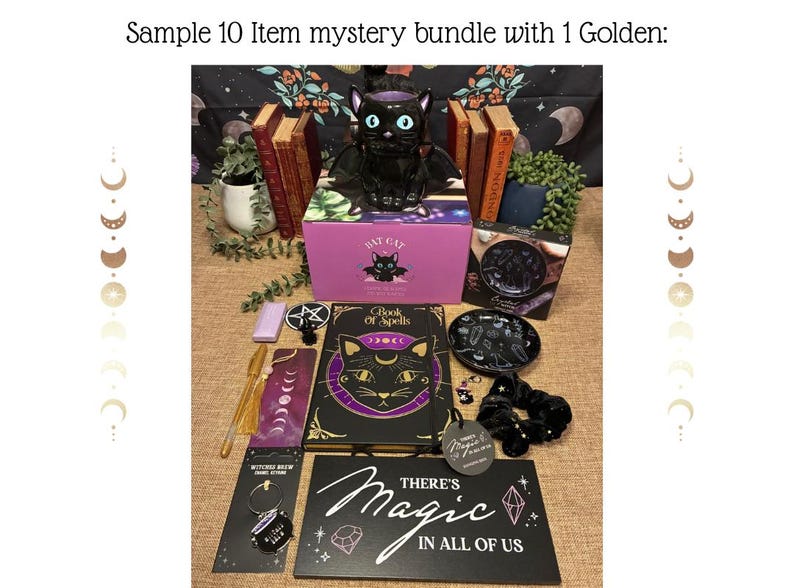 Witchy Book Lover Mystery Bundle: A5-anteckningsbok, brevpapper och lyxig bokpresentförpackning bild 8