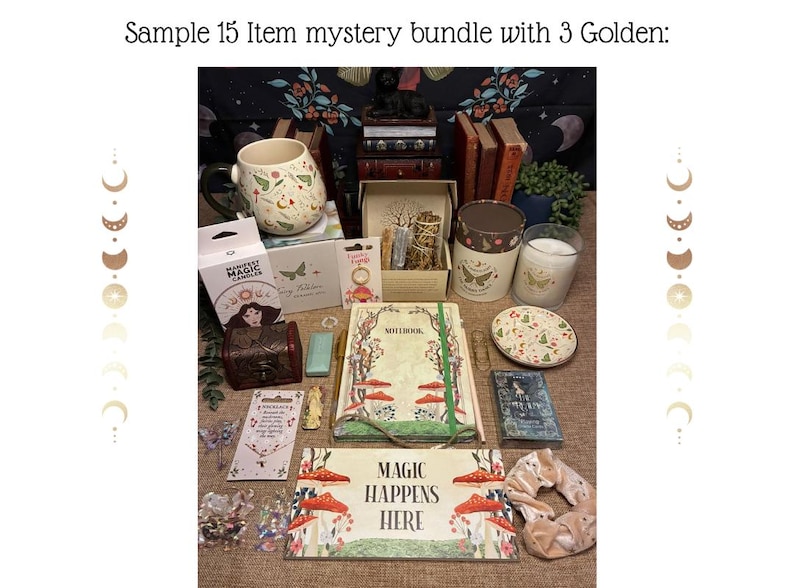 Witchy Book Lover Mystery Bundle: A5-anteckningsbok, brevpapper och lyxig bokpresentförpackning bild 9