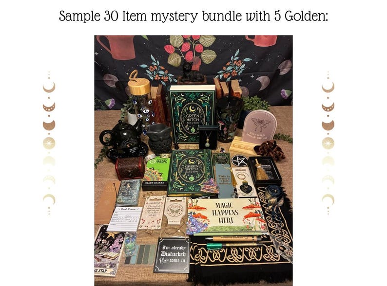 Witchy Book Lover Mystery Bundle: A5-anteckningsbok, brevpapper och lyxig bokpresentförpackning bild 11