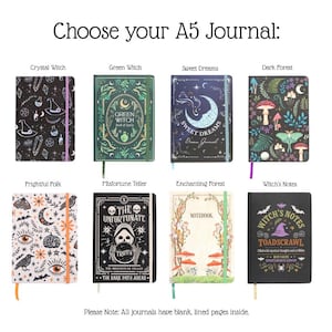 Witchy Book Lover Mystery Bundle: A5-anteckningsbok, brevpapper och lyxig bokpresentförpackning bild 3