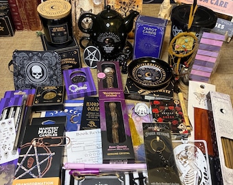 Witchy Spell Caster Mystery Bundle: Wand, Stationery, and Luxury Bookish Gift Box Set
