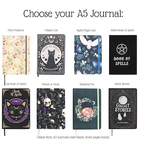 Witchy Book Lover Mystery Bundle: A5-anteckningsbok, brevpapper och lyxig bokpresentförpackning bild 4