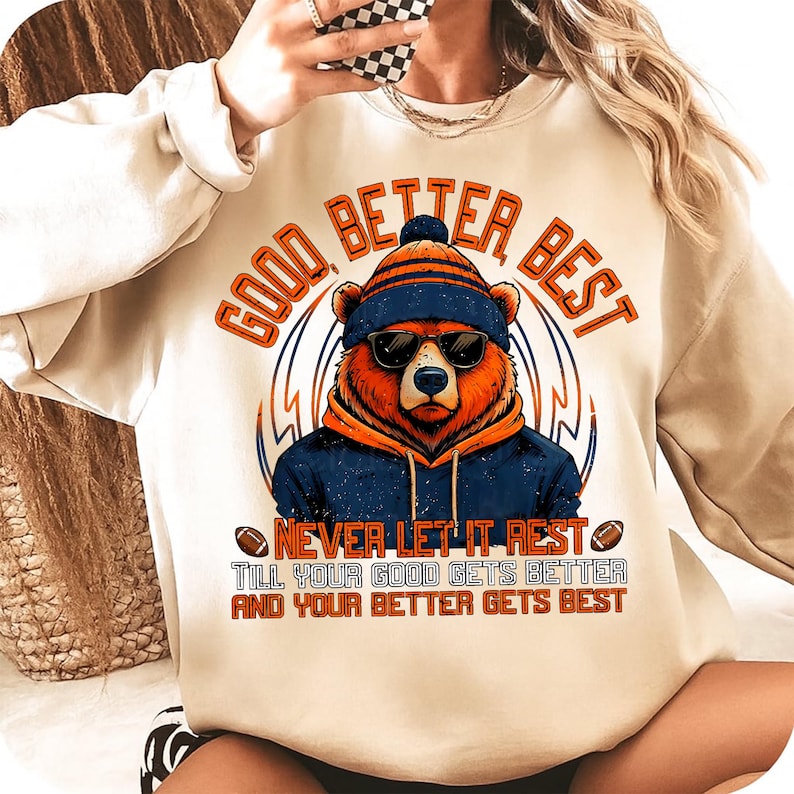 Good Better Best Design Png Bundle, Bears Football Fans Vintage PNG ...