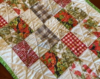 Quilted Table Runner, In the Garden