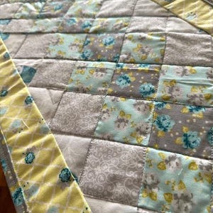 Quilted Table Runner, A Touch of Spring