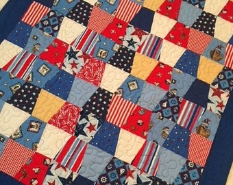 Baby, Toddler Quilt, Ahoy Matey! Eye Spy