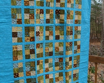 Baby Boy Quilt, Lap Quilt, Calm Waters SALE