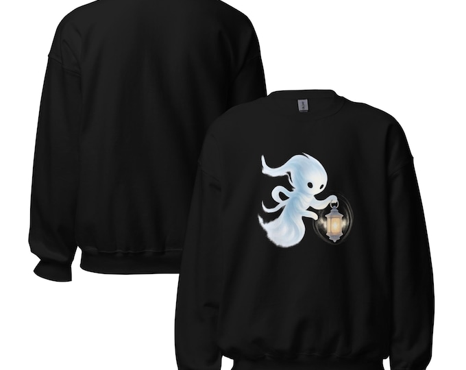 Stardust Lantern Sweatshirt – Cosmic Light Spirit Pullover | Aether Companion Crewneck
