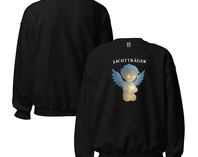 Lightbearer Sweatshirt – Angel of Light Spirit Pullover | Celestial Glow Crewneck